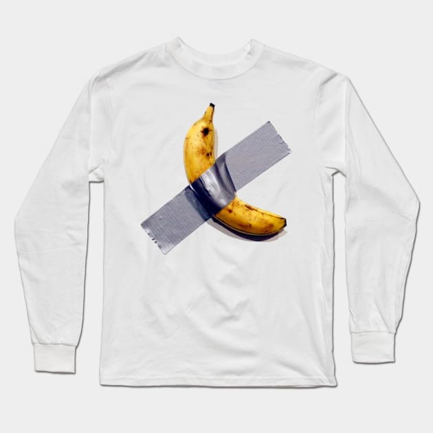 Banana Painting 120k Long Sleeve T-Shirt by Bingeprints